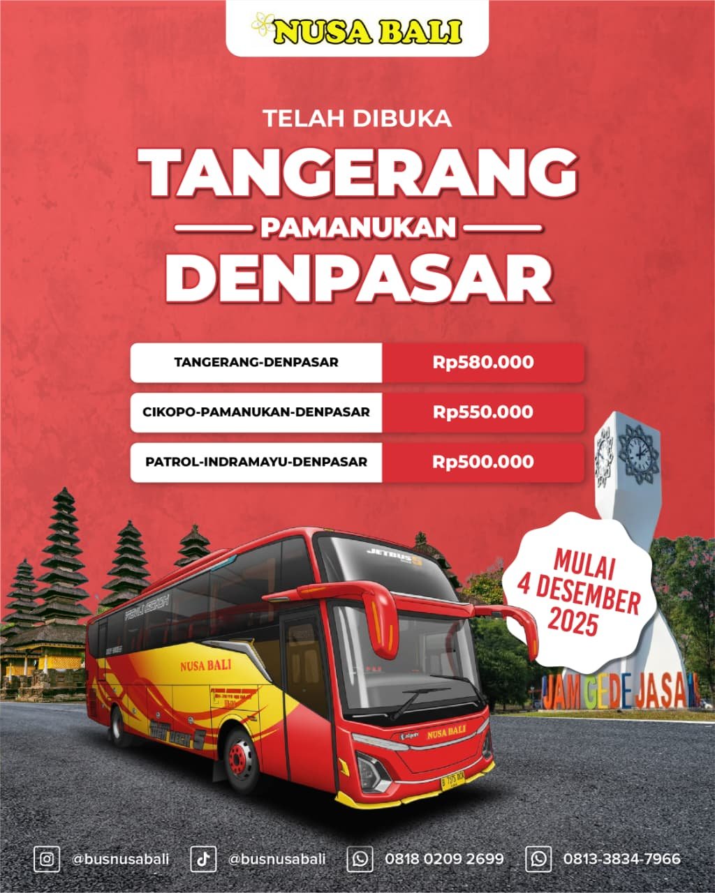 Tangerang - Denpasar PP